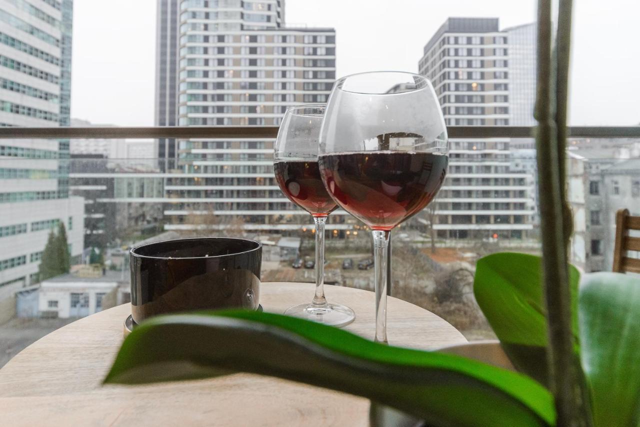 Luxury Apartments In Platinum Tower Warsaw Luaran gambar